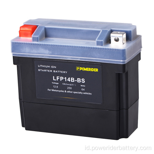 12.8V 6AH YT14B-BS baterai starter motor lithium ion